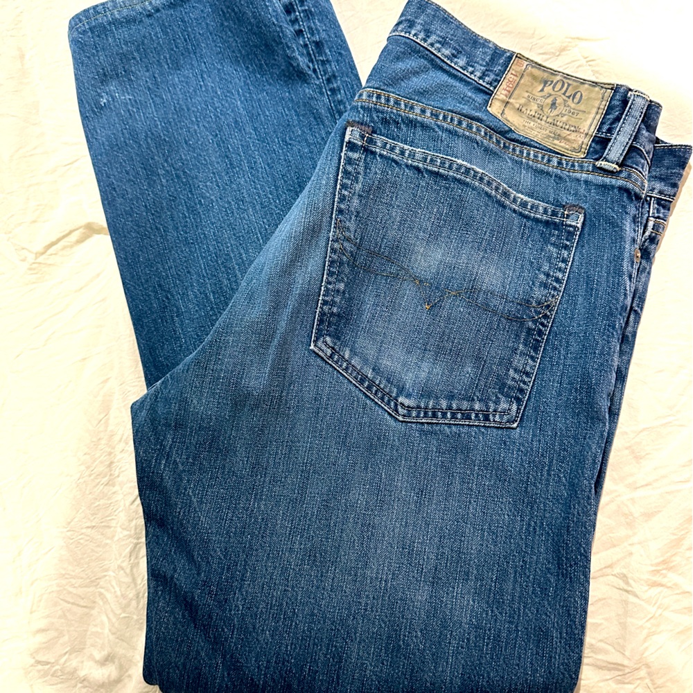 Polo Ralph Lauren 018 Slim Straight Men’s Faded Jeans